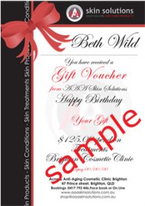 gift certificate sample